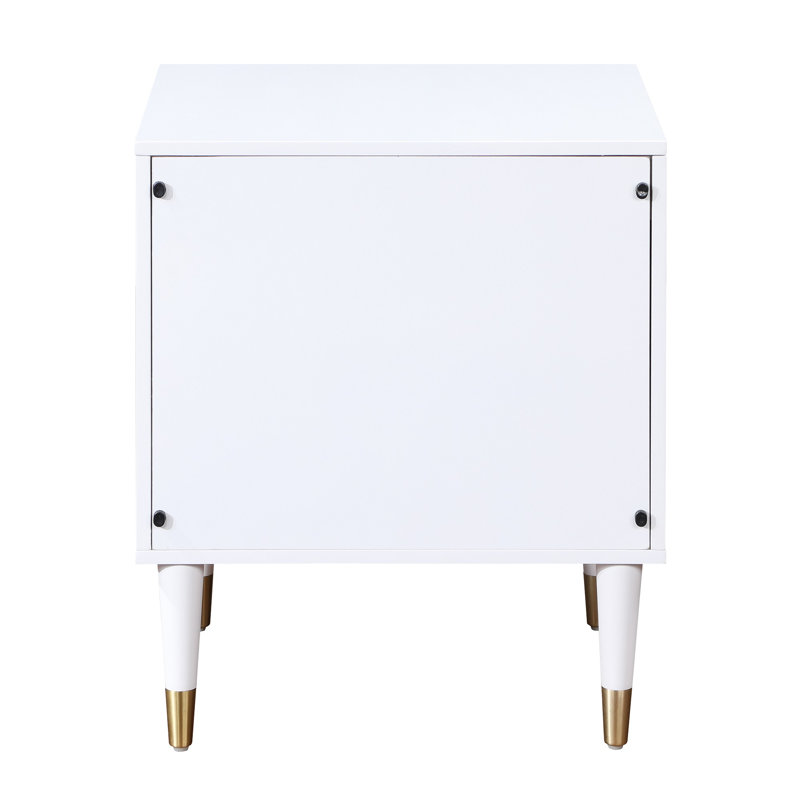 Mercer41 Solid Wood Nightstand Wayfair